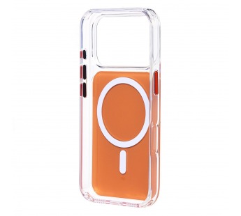 Чехол-накладка SM046 SafeMag для "Apple iPhone 17 Pro" (orange/transparent) (243969)#2144154