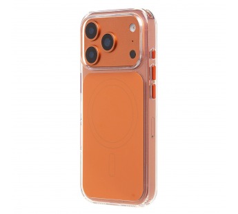 Чехол-накладка SM046 SafeMag для "Apple iPhone 17 Pro" (orange/transparent) (243969)#2144155