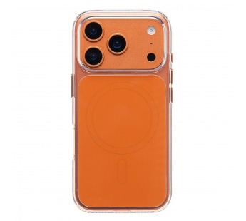 Чехол-накладка SM046 SafeMag для "Apple iPhone 17 Pro" (orange/transparent) (243969)#2144156