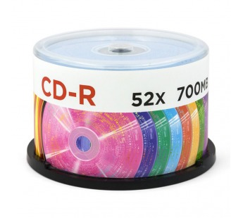 Диск MIREX CD-R Random Color 52X 700MB Cake box 50 (50/300)#2142650