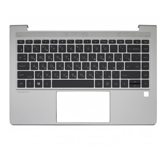 Топ-панель для HP Elitebook 640 G10 серебряная (для моделей со сканером отпечатка)#2143234