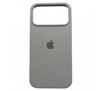 Чехол iPhone 17 Pro Max Silicone Case (c Лого) №10 Серый#2143401