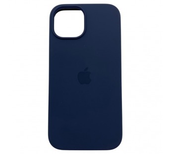 Чехол iPhone 15 Silicone Case (c Лого) №08 Полуночный Синий#2143481