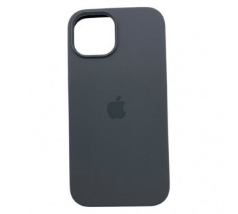 Чехол iPhone 15 Silicone Case (c Лого) №15 Серая Сажа#2143480