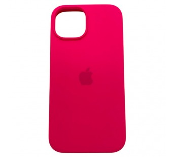 Чехол iPhone 15 Silicone Case (c Лого) №62 Фуксия#2143476