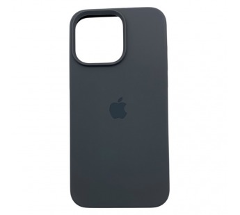 Чехол iPhone 15 Pro Max Silicone Case (c Лого) №15 Серая Сажа#2143474
