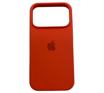Чехол iPhone 17 Pro Silicone Case (c Лого) №39 Оранжево-Красный#2143356