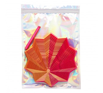 Антистресс игрушки - 3D Пирамида 15см (red/coral) (243950)#2143612