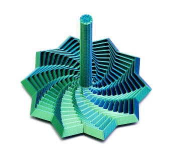 Антистресс игрушки - 3D Пирамида 9см (dark blue/green) (243946)#2143608