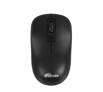 Беспроводная мышь RITMIX RMW-209, черная, 2,4Ггц, кнопки 2+1, разрешение DPI 1200 (1/100)#2146583