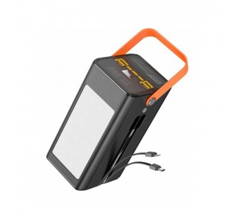 Внешний аккумулятор 60 000 mAh HOCO DB49A (4USB QC3.0/PD 20W/ip/micro/2 кабеля/фонарик/дисп.) черный#2145396