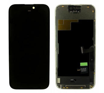 Дисплей для iPhone 15 Pro + тачскрин + рамка (черный), OLED ALG(шлейф IC)#2147806