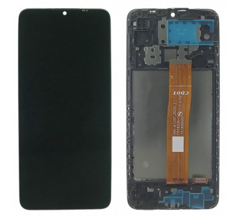 Дисплей для Samsung SM-A125 Galaxy A12 (2020) + тачскрин + рамка(черный), ориг#2145327