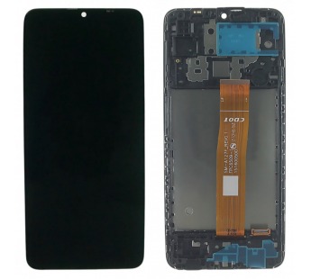Дисплей для Samsung SM-A127 Galaxy A12 Nacho (2021) + тачскрин +рамка (черный), ориг#2145326