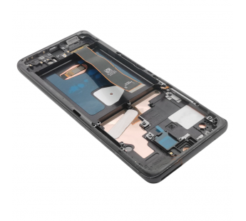 Дисплей для Samsung SM-G988 Galaxy S20 Ultra + тачскрин + рамка(черный), OLED LCD#2147814