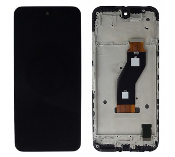 Дисплей для Tecno Spark 40 4G (KM5) + тачскрин + рамка (черный), FullORIG#2145520