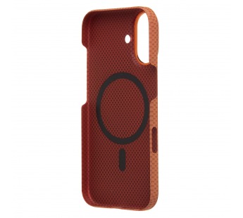 Чехол-накладка - SM028(2) SafeMag Carbon для "Apple iPhone 17 " (orange) (243996)#2145052