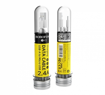 Кабель USB - Micro BOROFONE BX3 (белый) 1м#2144904