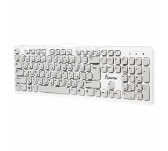 Клавиатура беспроводная мультимедийная Smartbuy серия ONE 252 бело-cерая (SBK-252AG-WC)/20#2145259