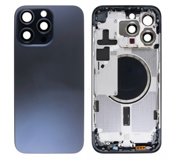 Корпус для iPhone 15 Pro Max (A3106) (1 Sim) Синий - Премиум#2145457