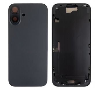Корпус для iPhone 16 Plus (A3290) (1 Sim) Черный - Премиум#2145456
