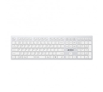 Клавиатура беспроводная A4TECH Fstyler FBX50C USB BT/Radio slim Multimedia (FBX50C WHITE), белая (1/10)#2145942