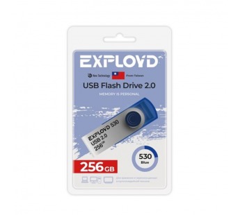 256Гб накопитель USB2.0 Exployd 530 синий#2145632