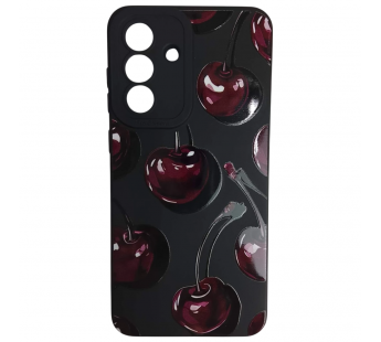 Чехол силиконовый Samsung A36/A56 вишня на черном#2145627