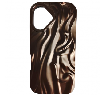 Чехол силиконовый iPhone 17 ВОЛНА 3D бронза#2145838