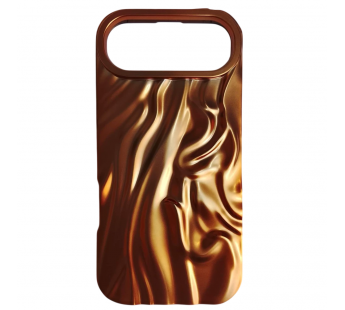 Чехол силиконовый iPhone 17 Air ВОЛНА 3D оранжевый#2145855