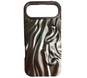 Чехол силиконовый iPhone 17 Air ВОЛНА 3D титан#2145853