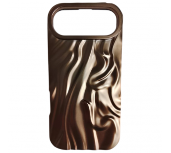 Чехол силиконовый iPhone 17 Air ВОЛНА 3D бронза#2145747