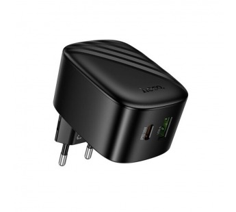 Адаптер Сетевой Hoco CS101A USB/Type-C 20W (black) (243839)#2145686