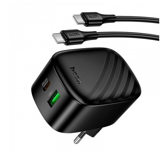 Адаптер Сетевой с кабелем Hoco CS101A USB/Type-C 20W (Type-C/Type-C) (black) (243840)#2180152