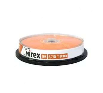 Диск MIREX DVD-R 16Х 4,7ГБ Кейк бокс 10 (10/300)#2145653