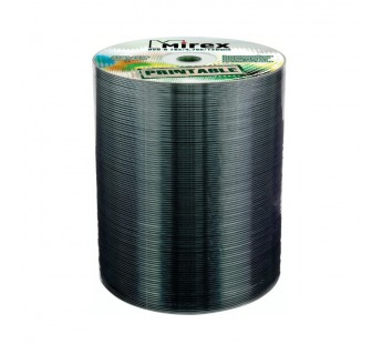 Диск MIREХ DVD-R 16Х 4,7ГБ Printable Ink-Jet (без бренд-надписи) Балк 100 (100/500)#2145649