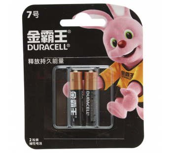 Батарейка Duracell Basic LR03 AAA BL2 Alkaline 1.5V CN (Китай) (2/24/384)#2146541