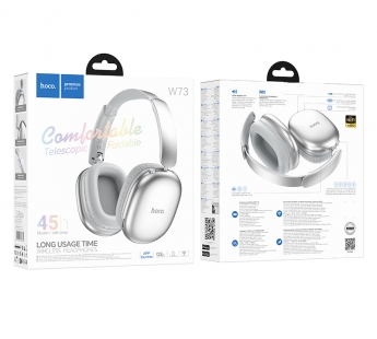 Накладные Bluetooth-наушники Hoco W73 Graceful (silver)#2157208