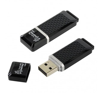 Флеш-накопитель USB 16GB Smart Buy Quartz чёрный#698988