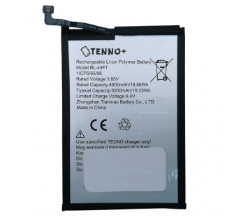 АКБ для Tecno Spark 5/Spark 5 Air/Spark 6 Go/POP 5 LTE/Camon 15/15Air/Spark Go 2022/Spark 8P/Spark 8C (BL-49FT) (в коробке), TN+#2146939