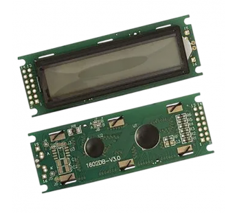 Модули индикации, управления Ruichi RH1602D-TYH Eng-RusСимвольный ЖК-индикатор 16x2 (желто-зеленый)#2151887