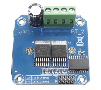 Модули индикации, управления двигателем NONAME BTN7960 Модульдрайвера двигателя с ШИМ управлением Uвх=6-28В Imax=47А#2147241