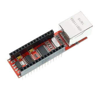 Модули интерфейсов NONAME ENC28J60 Модуль Nano Ethernet Shieldv1.0 c SPI интерфейсом для отладочной платы NANO#2151882