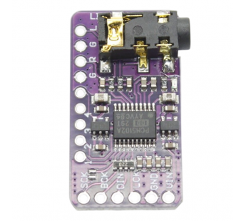 Модули обработки сигналов NONAME PCM5102A Модуль аудио ЦАП 24бита дискретизация 192кГц Uпит=3,3В#2147263
