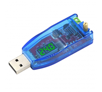 Модули питания NONAME DC-DC USB Модуль Step-Up/Down DC-DCпреобразователь Uвх=5В Uвых=1,2-24В P=3Вт с цифровым индикаторомв корпусе#2147427