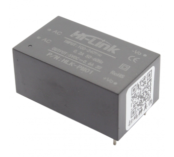 Модули питания NONAME HLK-PM01 Модуль питания AC-DCUвх=100-240В Uвых=5В Pвых=3Вт#2147272