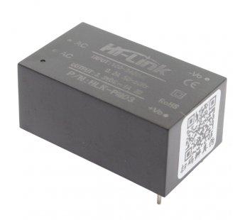 Модули питания NONAME HLK-PM03 Модуль питания AC-DCUвх=100-240В Uвых=3,3В Pвых=3Вт#2147270