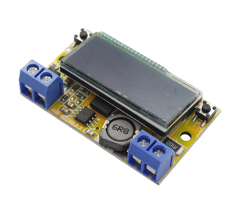 Модули питания NONAME MP2307DN Модуль HW-601 Step-Down DC-DCпреобразователь Uвх=5-23В Uвых=0-16,5В Iвых=2А с цифровыминдикатором напряжения и тока#2147289