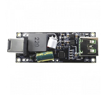 Модули питания NONAME SW3518P Модули Step-Down DC-DCпреобразователь с контроллером заряда QC2/3/4/4+, PD2/3,PPS/FCP/SCP/AFC/VOOC Uвх=5-36В (5,5.x2,5мм) Pвых=100W с гнездомType-C и USB-A#2147286