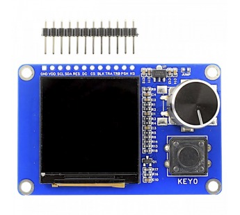 Модули индикации, управления NONAME LCD TFT 1,54" ГрафическийTFT-дисплей 240x240 контроллер ST7789 (RGB) с энкодером EC11 20щел./20 имп. и кнопкой#2147211